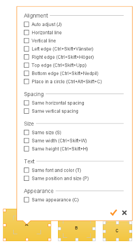 Aligning symbols
