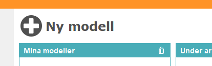 Skapa ny modell