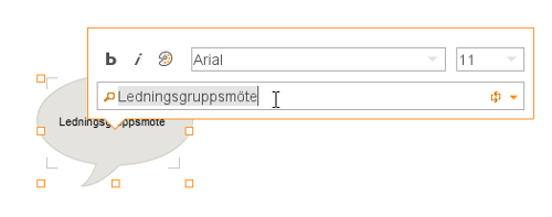 &Auml;ndra titel och typsnitt p&aring; symbol