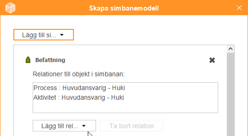 Skapa ny simbanemodell