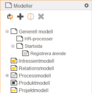 Sidopanel f&ouml;r modeller