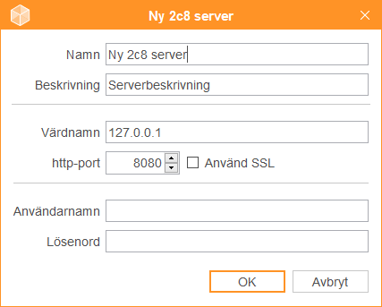 L&auml;gg till en ny server