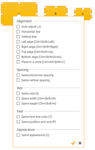 Aligning symbols