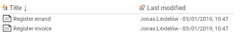 Result view