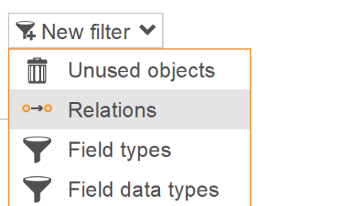 Create new relation filter