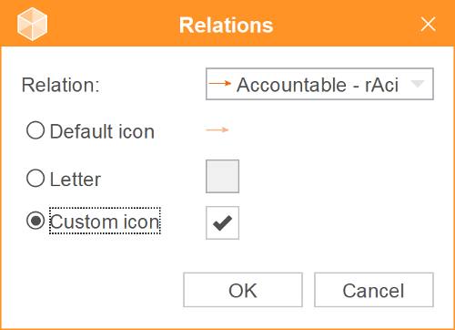 Relation settings