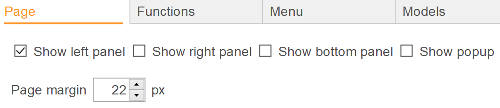 Choose visible panels