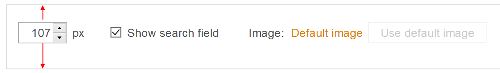 Settings for the top panel