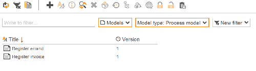 The search view