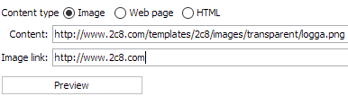 Web component showing an image