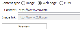Web component showing web page