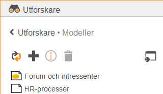 Resultat i sidopanel