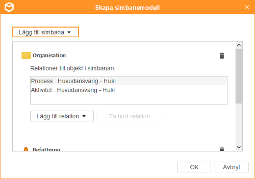 Skapa ny simbanemodell