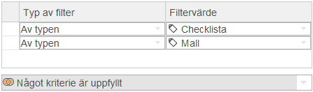 Dokumentfilter som kan ersättas med två grupper.