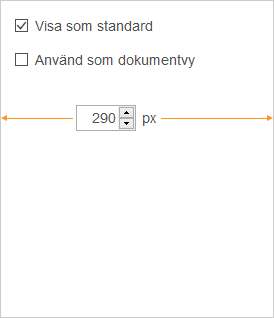 Inställningar för informationspaneler