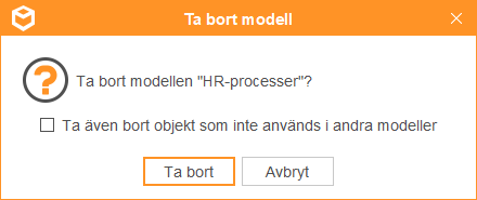 Ta bort en modell