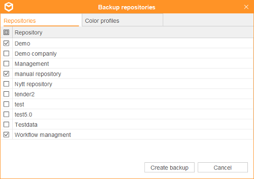 Backup repositories