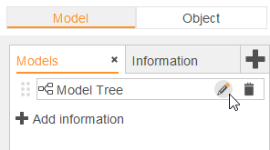 Edit information for models