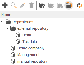 Folder view in repository tables