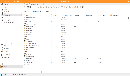 Maintenance roles in the properties dialogue.