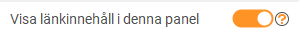 Visa l&auml;nkinneh&aring;ll