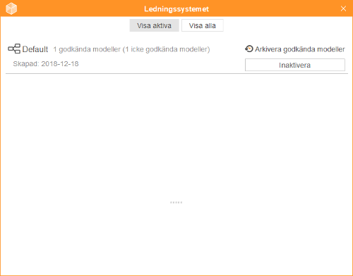 Arkivera godk&auml;nda modeller